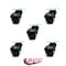 Service Caster 2 Inch Gloss Black Hooded Top Plate Ball Casters, 5PK SCC-TP01S20-POS-GB-5 - alternate 2